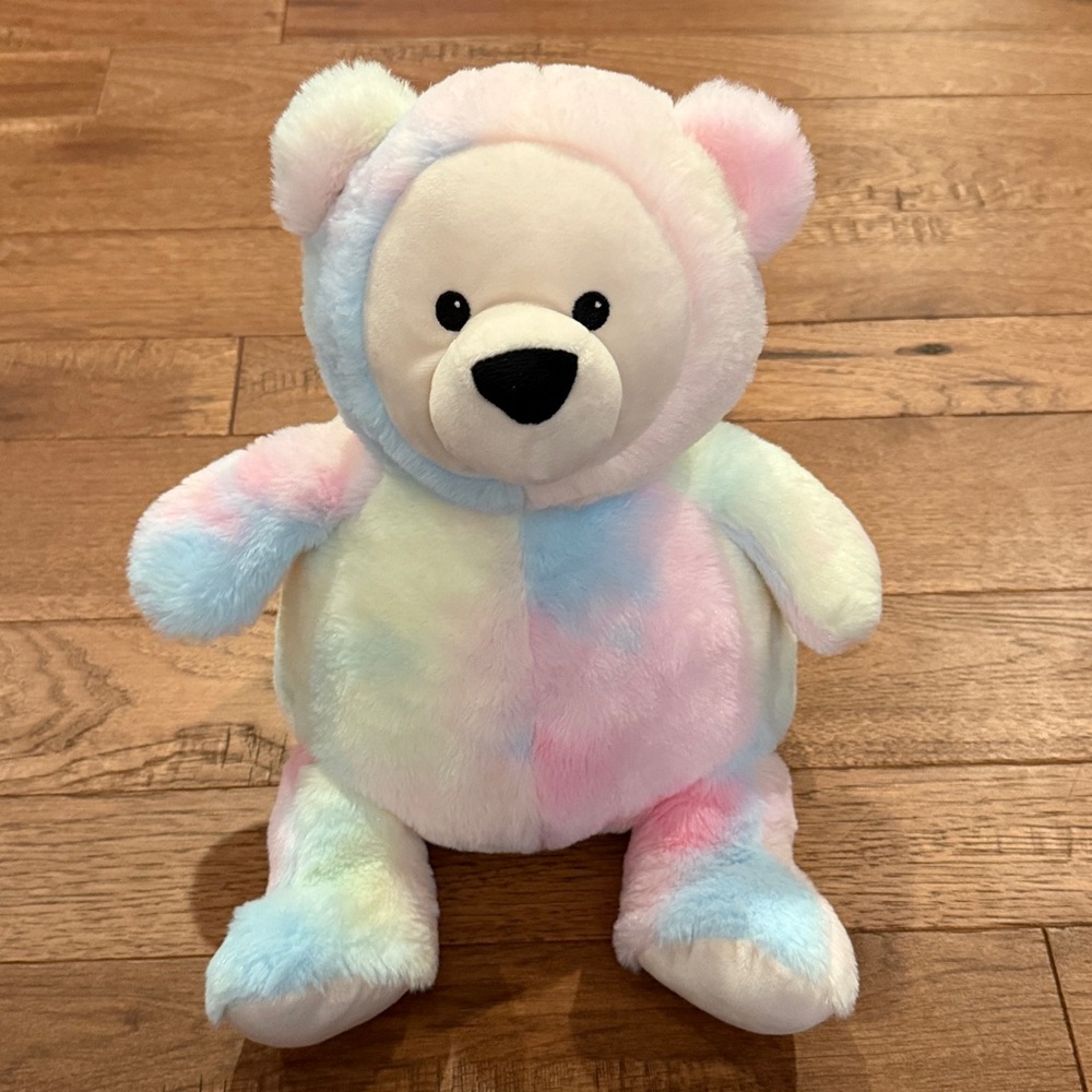 FAO Schwarz Tie Dye Plush Teddy Bear - Sounds and Lights